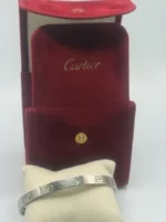 Bracelet manchette Love Cartier en or blanc 18 carats - Image 2