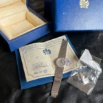 Montre Piaget 9706G2 en or blanc et diamants de 1995 - Ensemble complet - Parfait