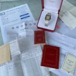 Montre Cartier Santos Carrée bimétallique 1172961, date automatique, 1996 - Ensemble complet