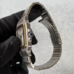 Montre Cartier Santos Carrée bimétallique 1172961, date automatique, 1996 - Ensemble complet - Image 7