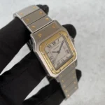 Montre Cartier Santos Carrée bimétallique 1172961, date automatique, 1996 - Ensemble complet - Image 15