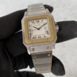 Montre Cartier Santos Carrée bimétallique 1172961, date automatique, 1996 - Ensemble complet - Image 13