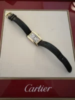 Montre Cartier Tank Américaine, petite, 2000, or jaune massif 18 carats, réf. 1710, boîte et papiers, W2601556 - Image 8