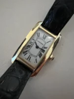 Montre Cartier Tank Américaine, petite, 2000, or jaune massif 18 carats, réf. 1710, boîte et papiers, W2601556 - Image 7