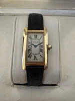 Montre Cartier Tank Américaine, petite, 2000, or jaune massif 18 carats, réf. 1710, boîte et papiers, W2601556 - Image 16