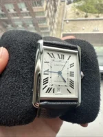 Montre automatique Cartier Tank Must XL 2022 en acier inoxydable WSTA0040 4324, ensemble complet - Image 10