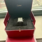 Montre automatique Cartier Tank Must XL 2022 en acier inoxydable WSTA0040 4324, ensemble complet