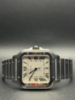 Montre Cartier Santos Grand Modèle WSSA0018 pour Homme en Acier Inoxydable 2023 - Image 13