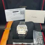 Montre Cartier Santos Grand Modèle WSSA0018 pour Homme en Acier Inoxydable 2023