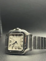 Montre Cartier Santos Grand Modèle WSSA0018 pour Homme en Acier Inoxydable 2023 - Image 12
