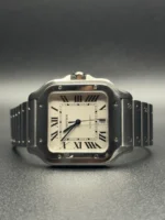 Montre Cartier Santos Grand Modèle WSSA0018 pour Homme en Acier Inoxydable 2023 - Image 11