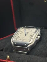 Montre Cartier Santos Grand Modèle WSSA0018 pour Homme en Acier Inoxydable 2023 - Image 5