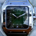 Montre Cartier Santos Grand Cadran Vert WSSA0062, 2024, Très bon état - Boîte et Papiers - Image 17