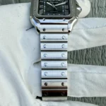 Montre Cartier Santos Grand Cadran Vert WSSA0062, 2024, Très bon état - Boîte et Papiers - Image 10