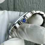 Montre Cartier Santos Grand Cadran Vert WSSA0062, 2024, Très bon état - Boîte et Papiers - Image 12