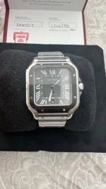 2025 Cartier Santos de Cartier WSSA0037 Noir ADLC Acier - Image 13