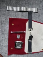 2025 Cartier Santos de Cartier WSSA0037 Noir ADLC Acier - Image 7