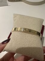 Bracelet CARTIER Love taille 17, or jaune, ensemble comple - Image 6