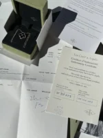 AUTHENTIQUE Pendentif Holiday Van Cleef Arpels 2016 Onyx Diamants Or Rose 18 carats