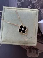 AUTHENTIQUE Pendentif Holiday Van Cleef Arpels 2016 Onyx Diamants Or Rose 18 carats - Image 12