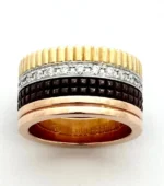 Auth Boucheron Quatre Classique Large Diamond Ring 18K, Size 51