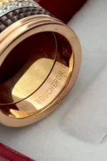 Auth Boucheron Quatre Classique Large Diamond Ring 18K, Size 51 - Image 4