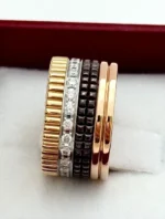 Auth Boucheron Quatre Classique Large Diamond Ring 18K, Size 51 - Image 7