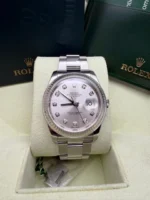 Authentique Rolex DateJust 36 d'occasion avec cadran diamant 116234, excellent état - Image 5