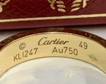 Bague CARTIER Love, petit modèle, en or jaune 18 carats 750, pavée de 88 diamants, B4083300 - Image 11