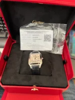 Montre Cartier Santos 31,5 mm WSSA0085 Dumont en acier inoxydable d'occasion