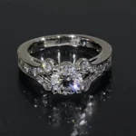 Bague Cartier diamant 0,73 ct VVS2 G 3EX US6 Pt950 boîte GIA nouvellement polie 5923A