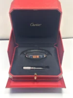 Bracelet Cartier LOVE en or blanc 18 carats, taille 17, coffret complet et certificat - Image 11