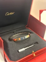 Bracelet Cartier LOVE en or blanc 18 carats, taille 17, coffret complet et certificat - Image 12