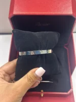 Bracelet Cartier LOVE en or blanc 18 carats, taille 17, coffret complet et certificat - Image 10