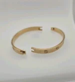 Bracelet Cartier Love en or jaune 18 carats, taille 18, fermoir à vis, neuf, avec boîte et papier - Image 4