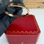 Bracelet Cartier Love en or rose 18 carats, taille 16, ensemble complet avec papiers - Image 4