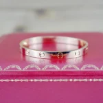 Bracelet Cartier Love en or rose 18 carats, taille 16, ensemble complet avec papiers - Image 10