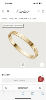 Bracelet Love Cartier en or jaune 18 carats - Image 2