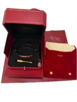 Bracelet Love Cartier - Modèle Classique - Or rose 18 carats - 21 cm - Coffret et certificat 2022