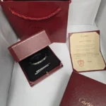 Bracelet Cartier Love Modèle Classique 4 Diamants Or Blanc Taille 17