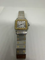 Montres Cartier Santos Date Réf. 81036288 Cadran Blanc Automatique 29 mm 2961 - Image 5