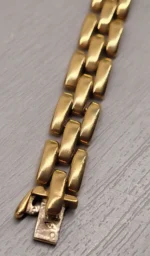 Bracelet Cartier Panthère à 3 rangs en or jaune 18 carats, très bon état - Image 5