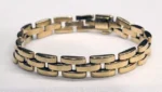 Bracelet Cartier Panthère à 3 rangs en or jaune 18 carats, très bon état - Image 8