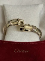 Bracelet Cartier Panthère Cougar Trinity en or jaune, blanc et rose 18 carats, service 2025 - Image 21