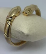 Bracelet Cartier Panthère Cougar Trinity en or jaune, blanc et rose 18 carats, service 2025 - Image 12