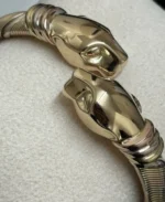 Bracelet Cartier Panthère Cougar Trinity en or jaune, blanc et rose 18 carats, service 2025 - Image 10