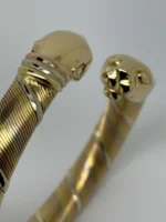 Bracelet Cartier Panthère Cougar Trinity en or jaune, blanc et rose 18 carats, service 2025 - Image 7