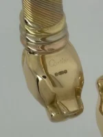 Bracelet Cartier Panthère Cougar Trinity en or jaune, blanc et rose 18 carats, service 2025 - Image 4