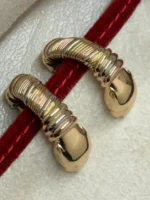 Boucles d'oreilles Trinity Cartier Panthère Cougar en or jaune, blanc et rose 18 carats, service 2025 - Image 16