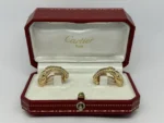 Boucles d'oreilles Trinity Cartier Panthère Cougar en or jaune, blanc et rose 18 carats, service 2025 - Image 5
